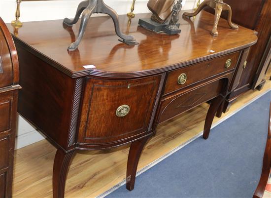 A George III mahogany large sideboard, W.199cm